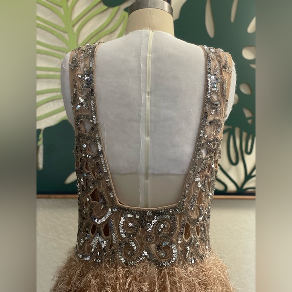 ASOS Edition sequin& feather dress NWT - Picture 7 of 10